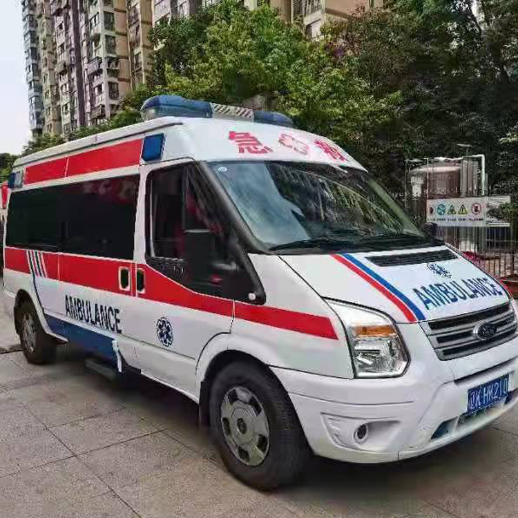 扶风长途救护车护送病人返乡
